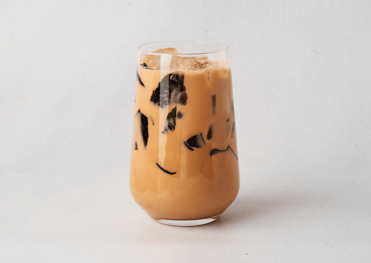 Thai Tea with Grass Jelly